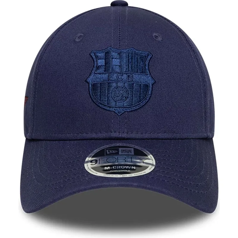 kepure-islenkta-tamsiai-melyna-snapback-9forty-m-crown-ajustable-fc-barcelona-laliga-new-era