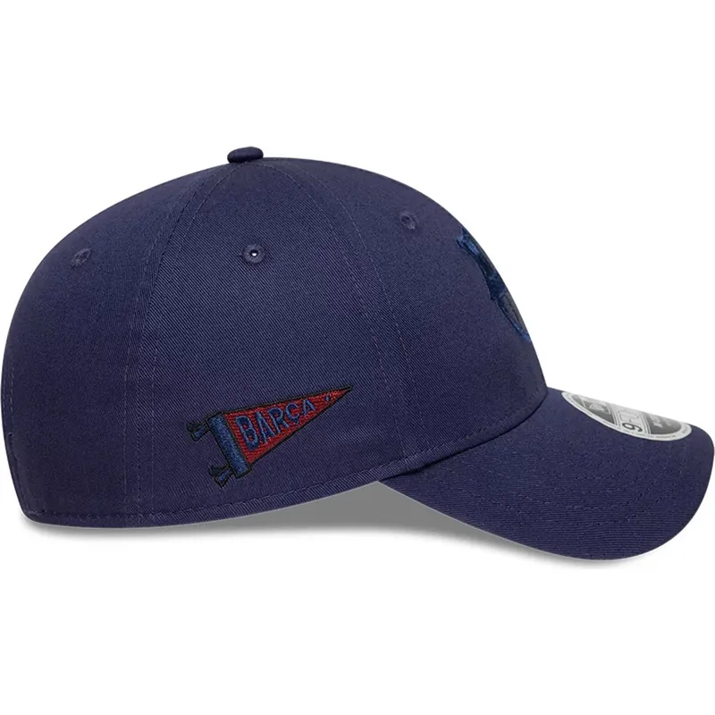 kepure-islenkta-tamsiai-melyna-snapback-9forty-m-crown-ajustable-fc-barcelona-laliga-new-era