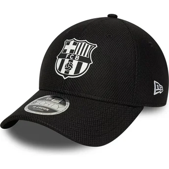 Czarna zakrzywiona czapka snapback FC Barcelona LALIGA 9FORTY M-Crown Diamond Era New Era
