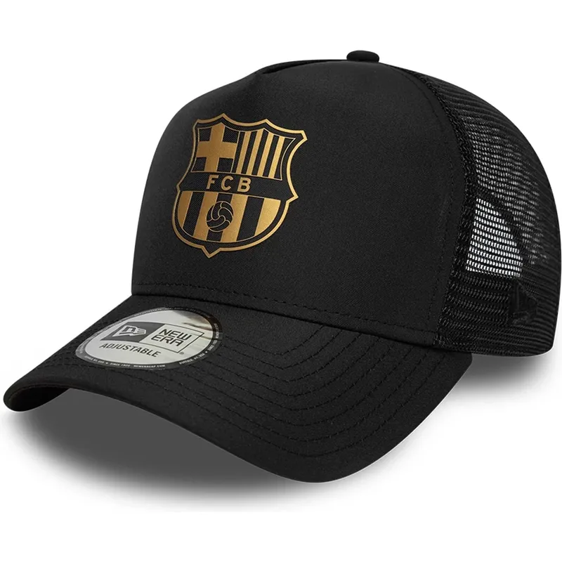 kepure-islenkta-juoda-snapback-a-frame-trucker-fc-barcelona-laliga-new-era