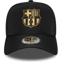 kepure-islenkta-juoda-snapback-a-frame-trucker-fc-barcelona-laliga-new-era