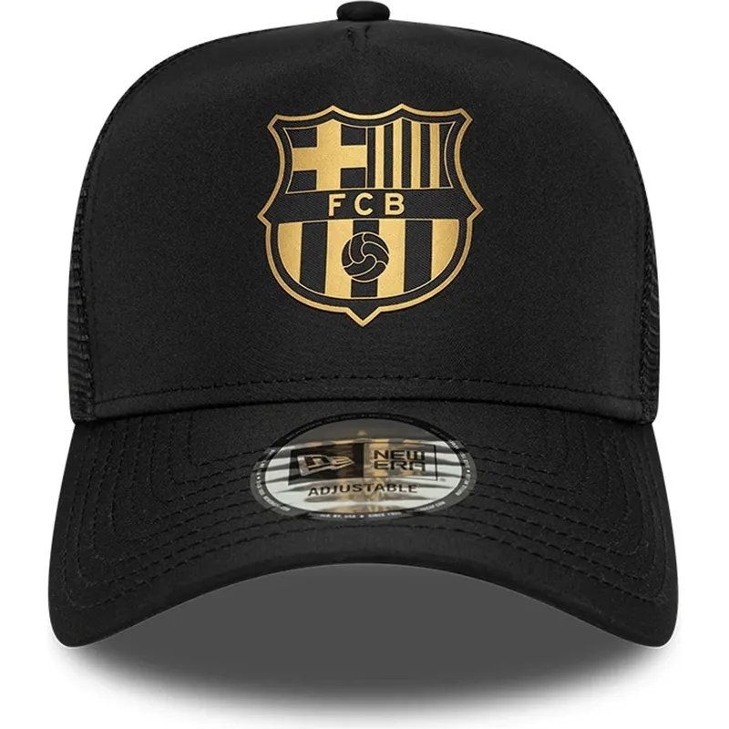 kepure-islenkta-juoda-snapback-a-frame-trucker-fc-barcelona-laliga-new-era