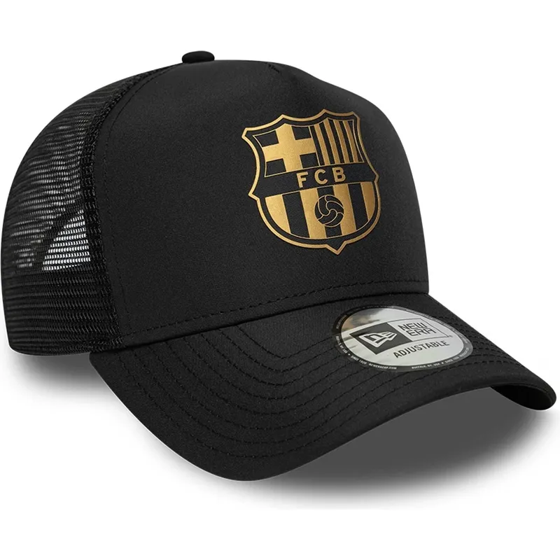 kepure-islenkta-juoda-snapback-a-frame-trucker-fc-barcelona-laliga-new-era