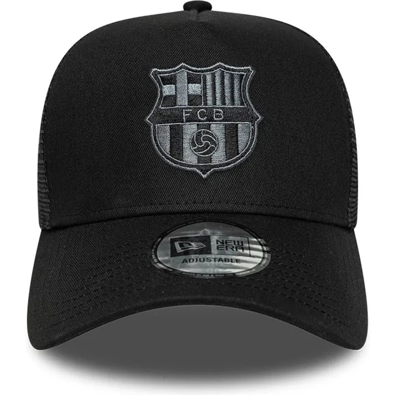 czarna-czapka-trucker-fc-barcelona-laliga-a-frame-tonal-od-new-era