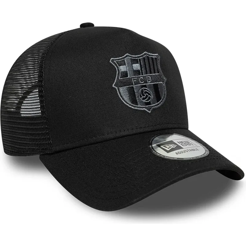 czarna-czapka-trucker-fc-barcelona-laliga-a-frame-tonal-od-new-era
