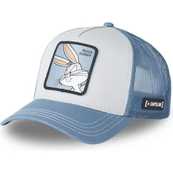 Czapka trucker biała i niebieska Bugs Bunny LOO8 BUG2 Looney Tunes od Capslab