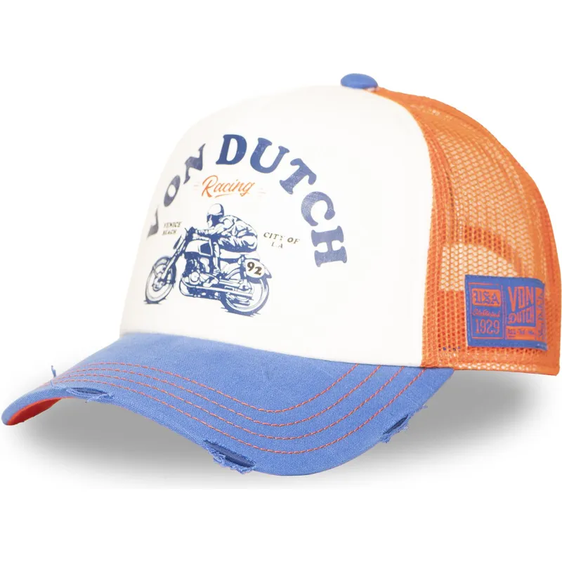 von-dutch-crew34-orange-and-blue-trucker-hat