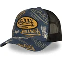 kepure-islenkta-tamsiai-melyna-snapback-cafe08-von-dutch