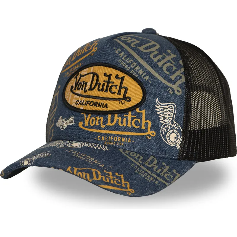 kepure-islenkta-tamsiai-melyna-snapback-cafe08-von-dutch