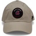 kepure-islenkta-smelio-reguliuojamas-club-unstructured-organic-cotton-atlanta-braves-mlb-nike