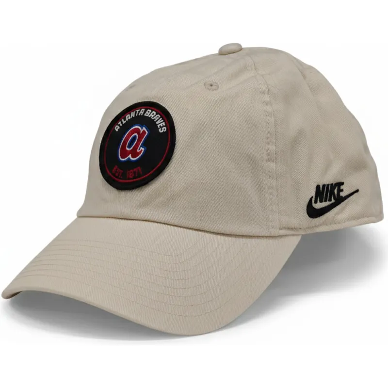 cap-islenkta-beige-adjustable-strap-club-unstructured-organic-cotton-atlanta-braves-mlb-nike