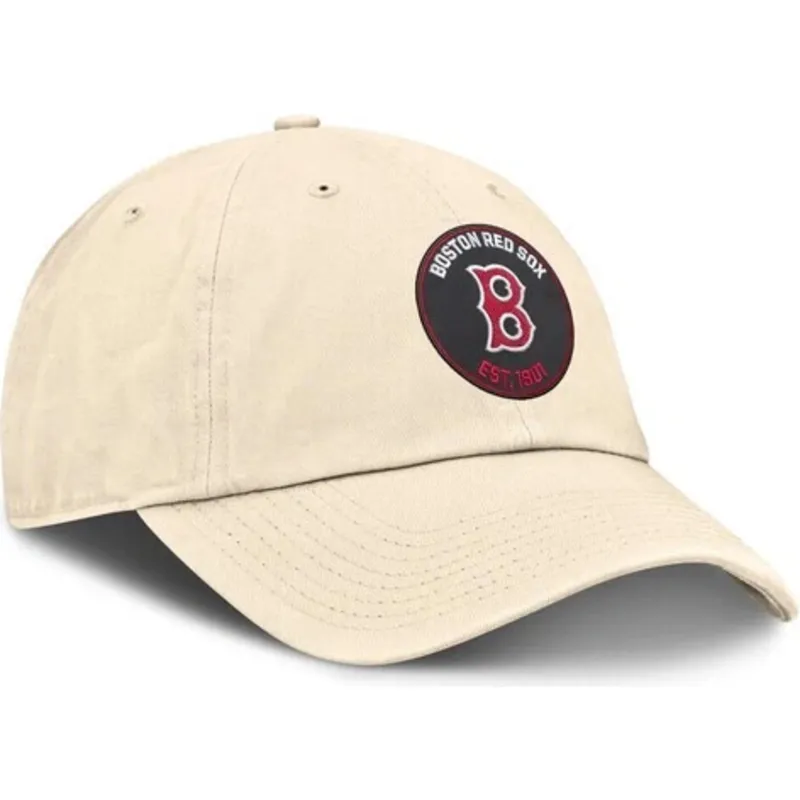 bezowa-czapka-z-daszkiem-regulowana-club-unstructured-organic-cotton-boston-red-sox-mlb-firmy-nike
