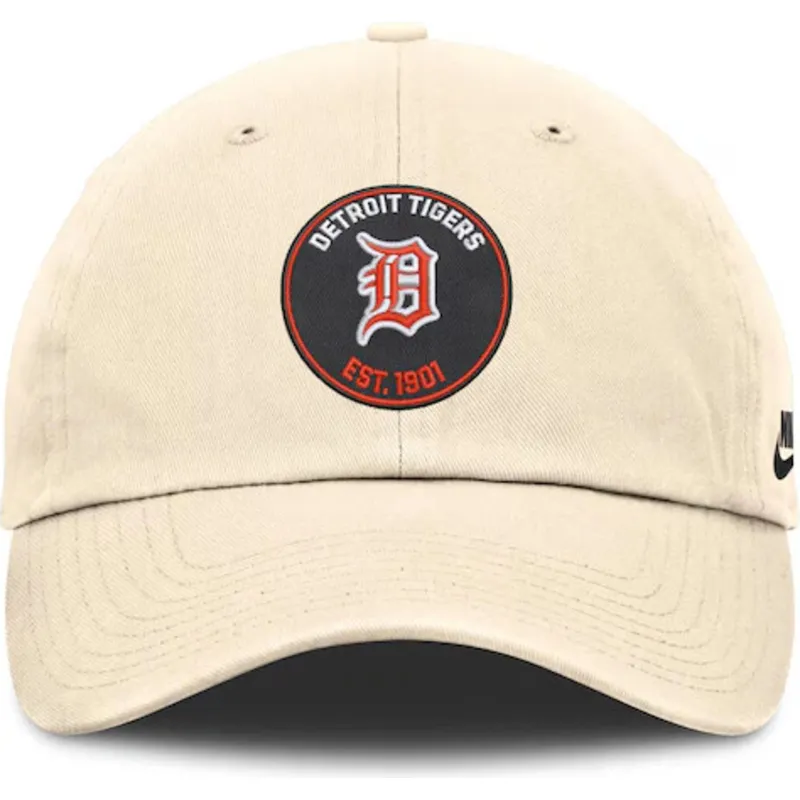 cap-islenkta-beige-adjustable-strap-club-unstructured-organic-cotton-detroit-tigers-mlb-nike