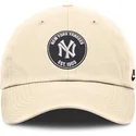cap-islenkta-beige-adjustable-strap-club-unstructured-organic-cotton-new-york-yankees-mlb-nike
