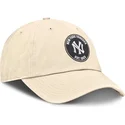 cap-islenkta-beige-adjustable-strap-club-unstructured-organic-cotton-new-york-yankees-mlb-nike