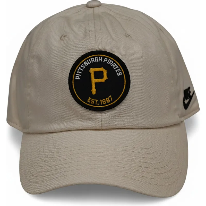bezowa-czapka-z-daszkiem-regulowana-club-unstructured-organic-cotton-pittsburgh-pirates-mlb-nike