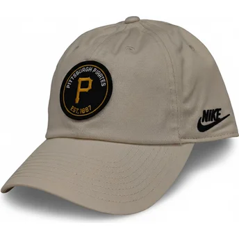 Cap išlenkta beige adjustable strap Club Unstructured Organic Cotton Pittsburgh Pirates MLB Nike