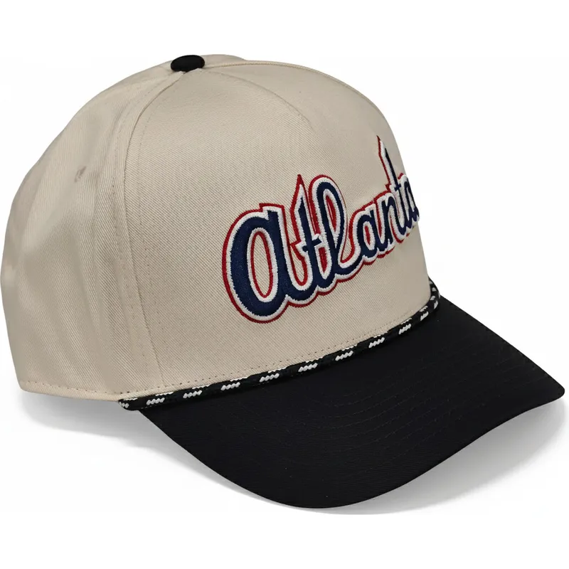 bezowo-czarna-czapka-z-zakrzywionym-daszkiem-snapback-rise-structured-atlanta-braves-mlb-nike