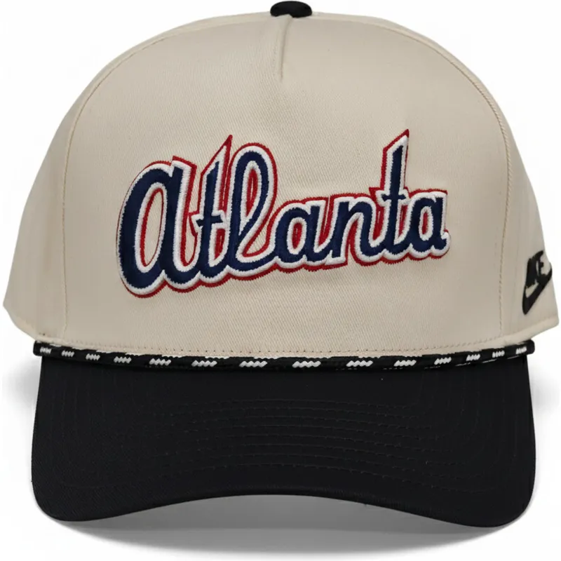 cap-islenkta-beige-snapback-rise-structured-atlanta-braves-mlb-nike