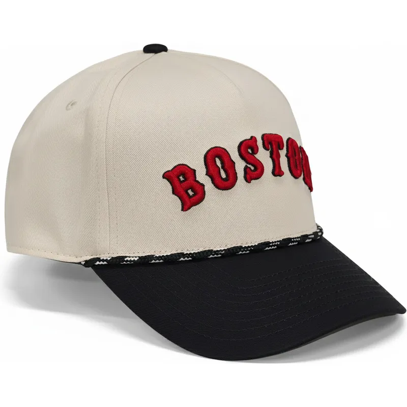 cap-islenkta-beige-snapback-rise-structured-boston-red-sox-mlb-nike