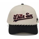 nike-curved-brim-rise-structured-chicago-white-sox-mlb-beige-and-black-snapback-cap
