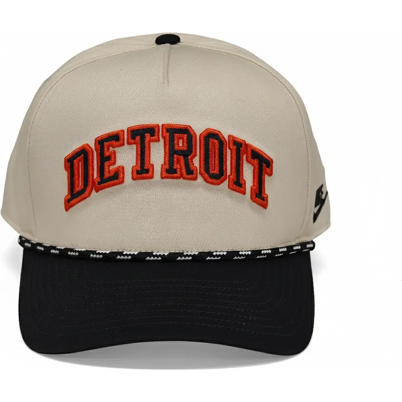 gorra-curva-beige-y-negra-snapback-rise-structured-de-detroit-tigers-mlb-de-nike