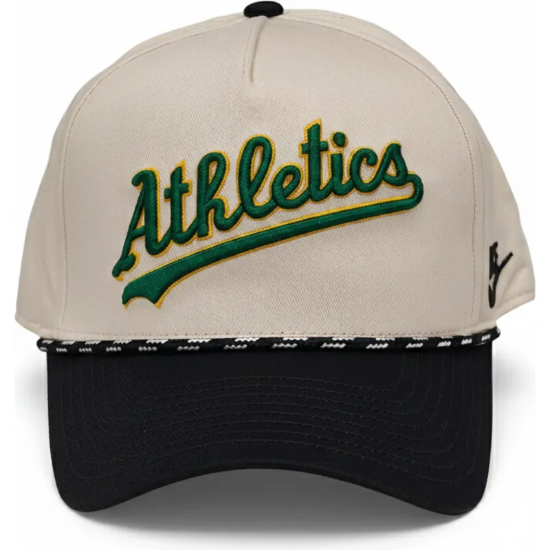 cap-islenkta-beige-snapback-rise-structured-oakland-athletics-mlb-nike
