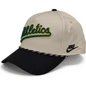 cap-islenkta-beige-snapback-rise-structured-oakland-athletics-mlb-nike