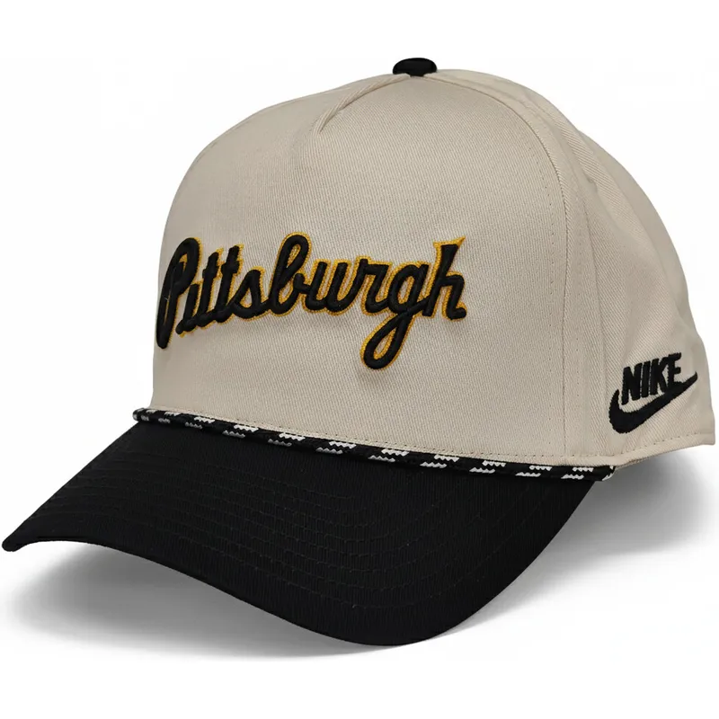 cap-islenkta-beige-snapback-rise-structured-pittsburgh-pirates-mlb-nike