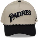 bezowo-czarna-czapka-z-daszkiem-snapback-rise-structured-san-diego-padres-mlb-nike