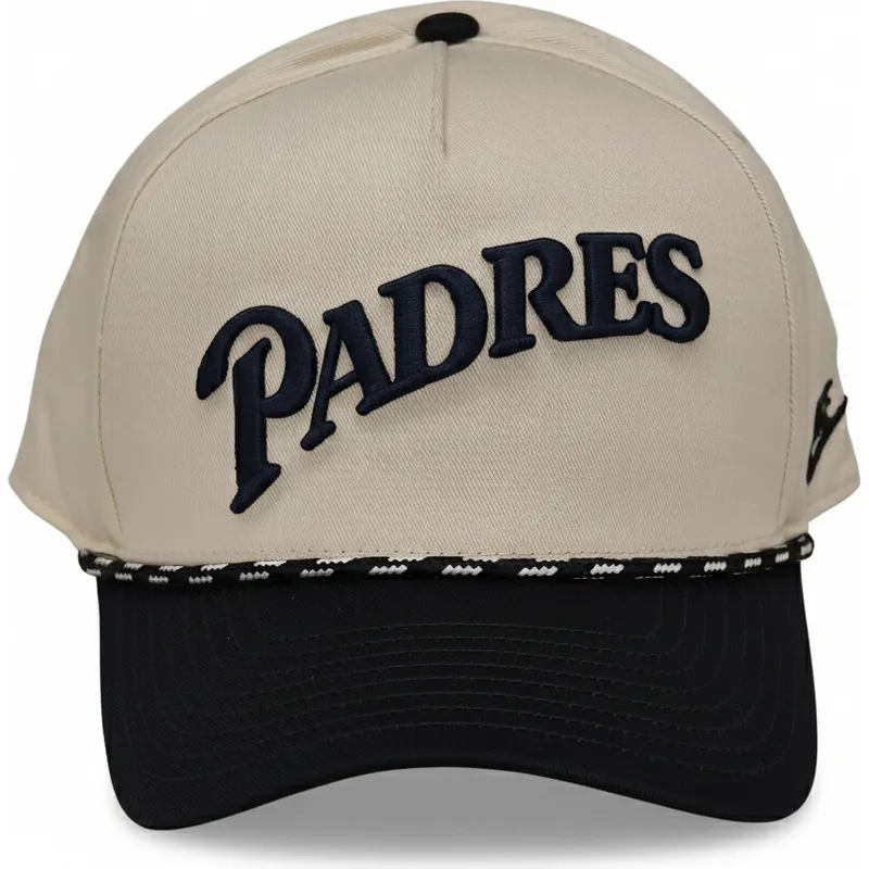 bezowo-czarna-czapka-z-daszkiem-snapback-rise-structured-san-diego-padres-mlb-nike