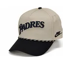 bezowo-czarna-czapka-z-daszkiem-snapback-rise-structured-san-diego-padres-mlb-nike