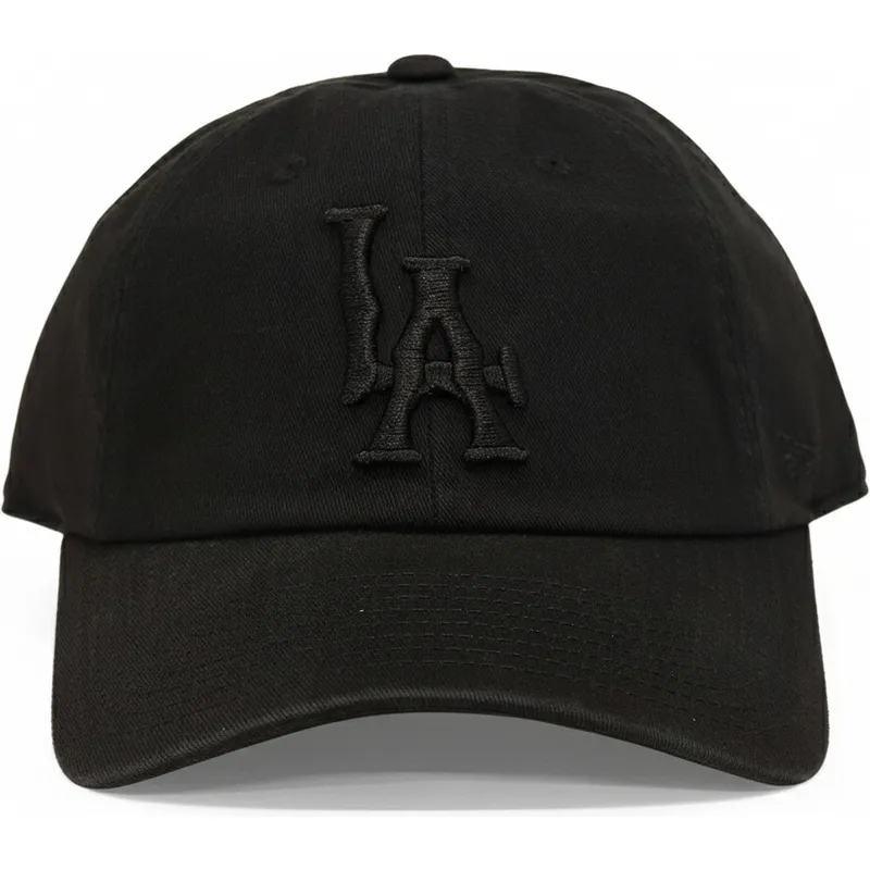 czarna-regulowana-czapka-z-zakrzywionym-daszkiem-z-czarnym-logo-los-angeles-dodgers-ballpark-od-american-needle