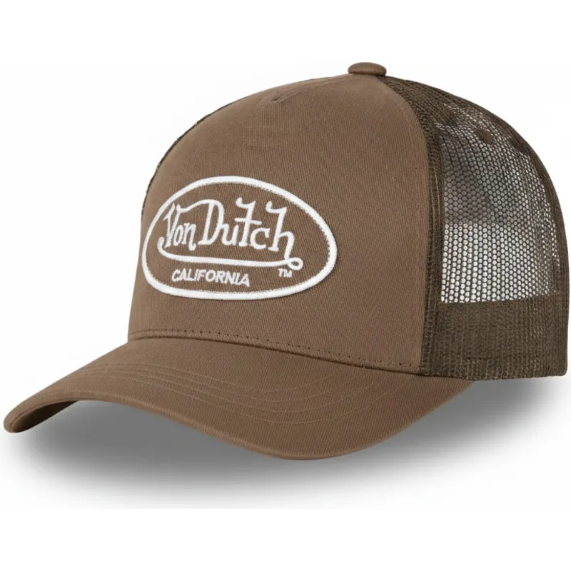 von-dutch-lof-b3-brown-adjustable-trucker-hat