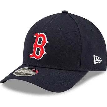 New Era Curved Brim 9FORTY M-Crown Player Replica Boston Red Sox MLB Navy Blue Snapback Cap