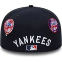 kepure-plokscia-tamsiai-melyna-priglundantis-59fifty-subway-series-new-york-yankees-mlb-new-era