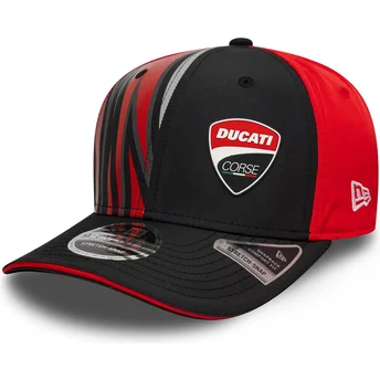 Cap išlenkta black snapback 9SEVENTY Stretch Snap Print Ducati Motor MotoGP New Era