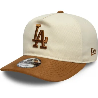 Cap išlenkta brown adjustable strap 9FIFTY A Frame Suede Visor Los Angeles Dodgers MLB New Era