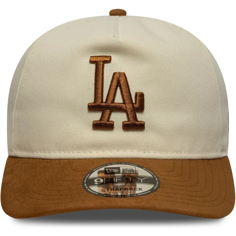 cap-islenkta-brown-adjustable-strap-9fifty-a-frame-suede-visor-los-angeles-dodgers-mlb-new-era