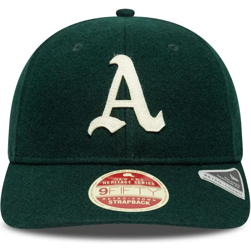 gorra-curva-verde-ajustable-9fifty-retro-crown-heritage-series-de-oakland-athletics-mlb-de-new-era