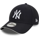 kepure-islenkta-tamsiai-melyna-reguliuojamas-9forty-microfibre-new-york-yankees-mlb-new-era