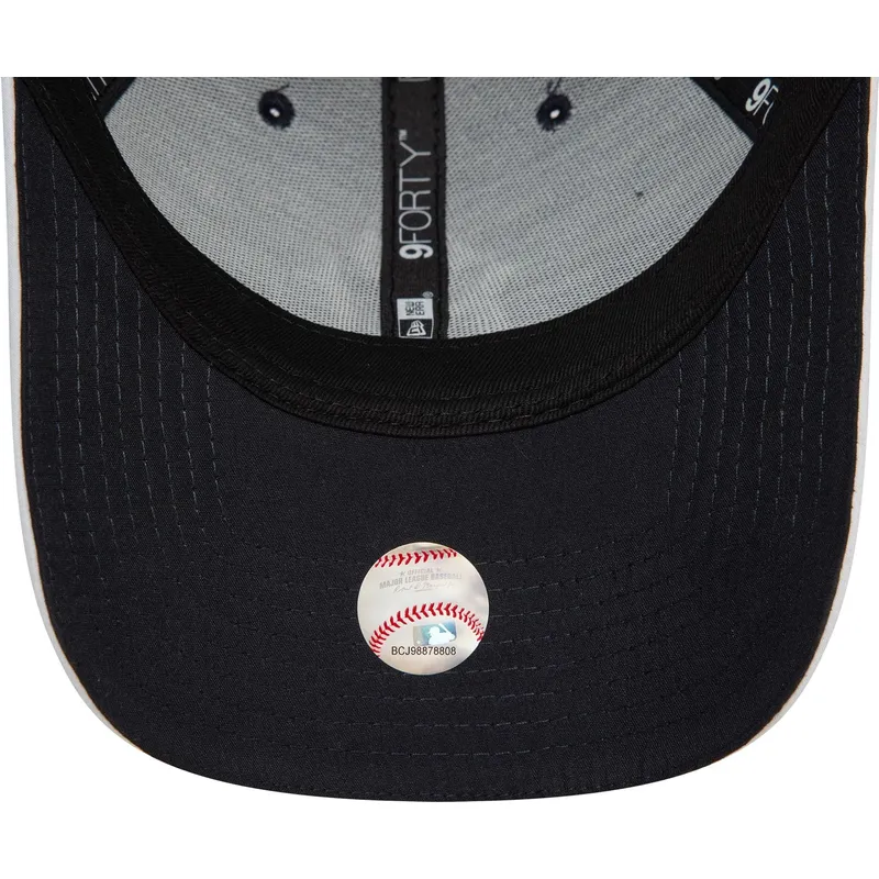 kepure-islenkta-tamsiai-melyna-reguliuojamas-9forty-microfibre-new-york-yankees-mlb-new-era