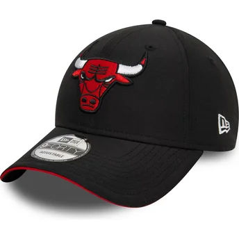 Kepurė išlenkta juoda reguliuojamas 9FORTY Microfibre Chicago Bulls NBA New Era