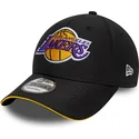 kepure-islenkta-juoda-reguliuojamas-9forty-microfibre-los-angeles-lakers-nba-new-era
