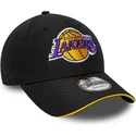 czapka-z-daszkiem-czarna-regulowana-9forty-microfibre-los-angeles-lakers-nba-new-era