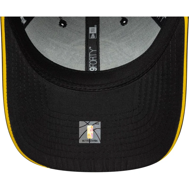 kepure-islenkta-juoda-reguliuojamas-9forty-microfibre-los-angeles-lakers-nba-new-era