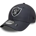 kepure-islenkta-pilka-reguliuojamas-9forty-microfibre-las-vegas-raiders-nfl-new-era
