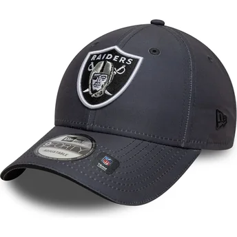 Szara regulowana czapka z zakrzywionym daszkiem 9FORTY Microfibre Las Vegas Raiders NFL New Era