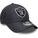 gorra-curva-gris-ajustable-9forty-microfibre-de-las-vegas-raiders-nfl-de-new-era