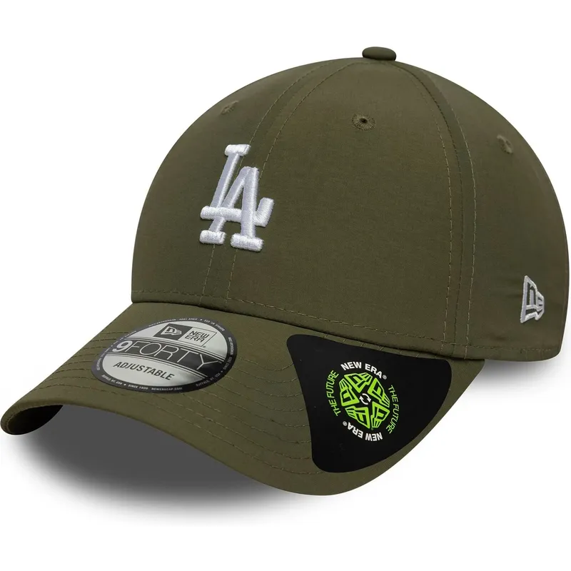 zielona-regulowana-czapka-z-zakrzywionym-daszkiem-9forty-recycled-midi-los-angeles-dodgers-mlb-new-era